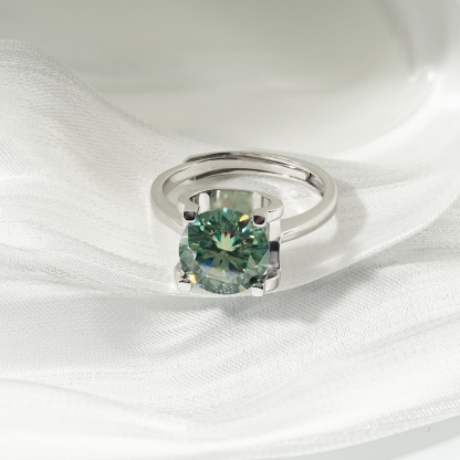 2-3ct Round Synthetic Moissanite Ring S925
