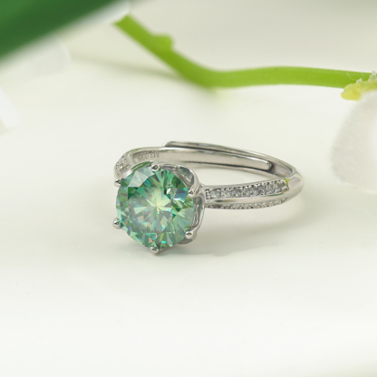 3ct Round Synthetic Moissanite Ring S925