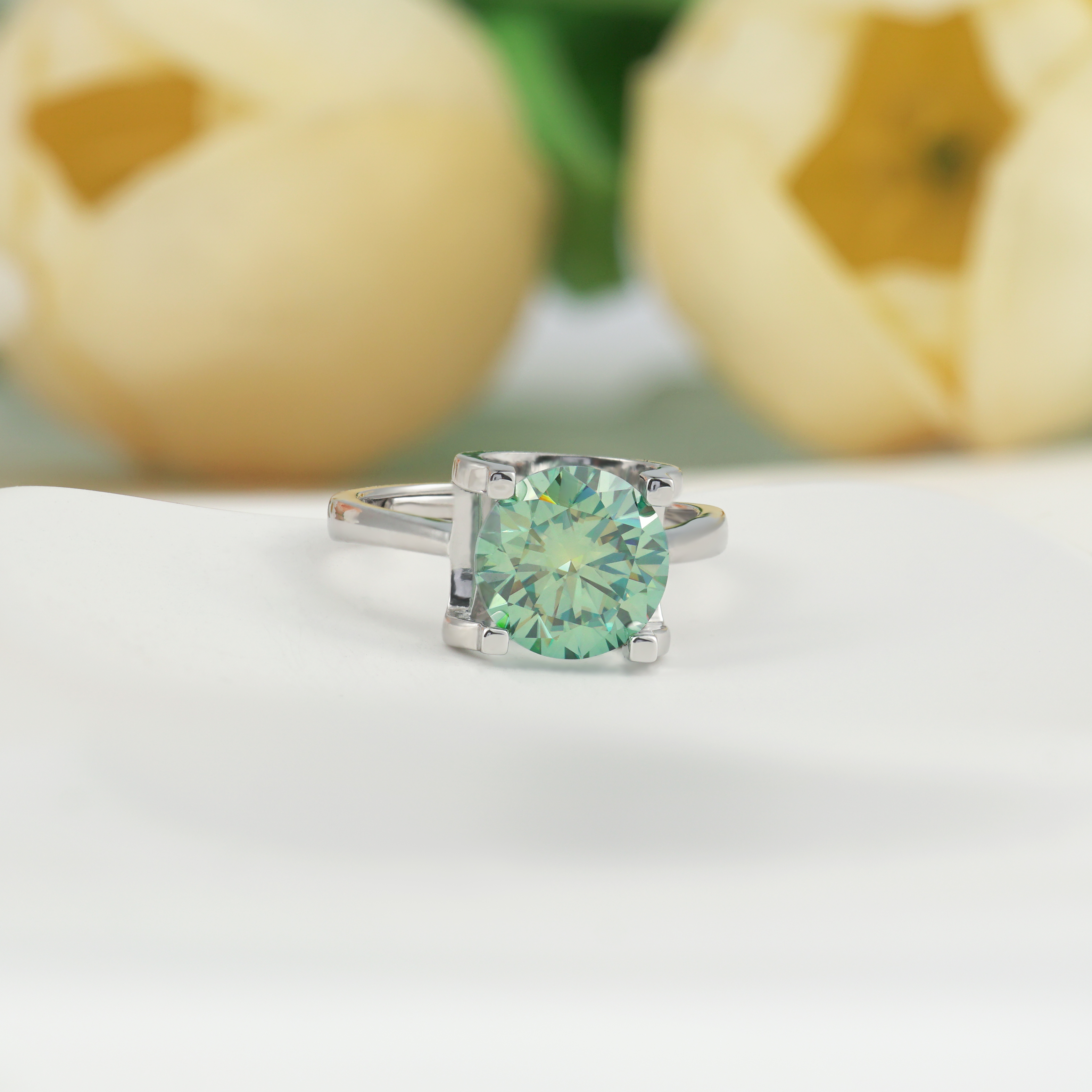 2-3ct Round Synthetic Moissanite Ring S925