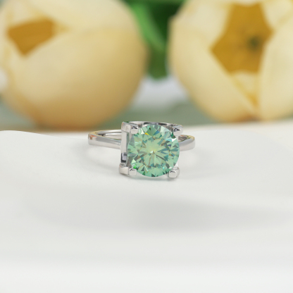 2-3ct Round Synthetic Moissanite Ring S925