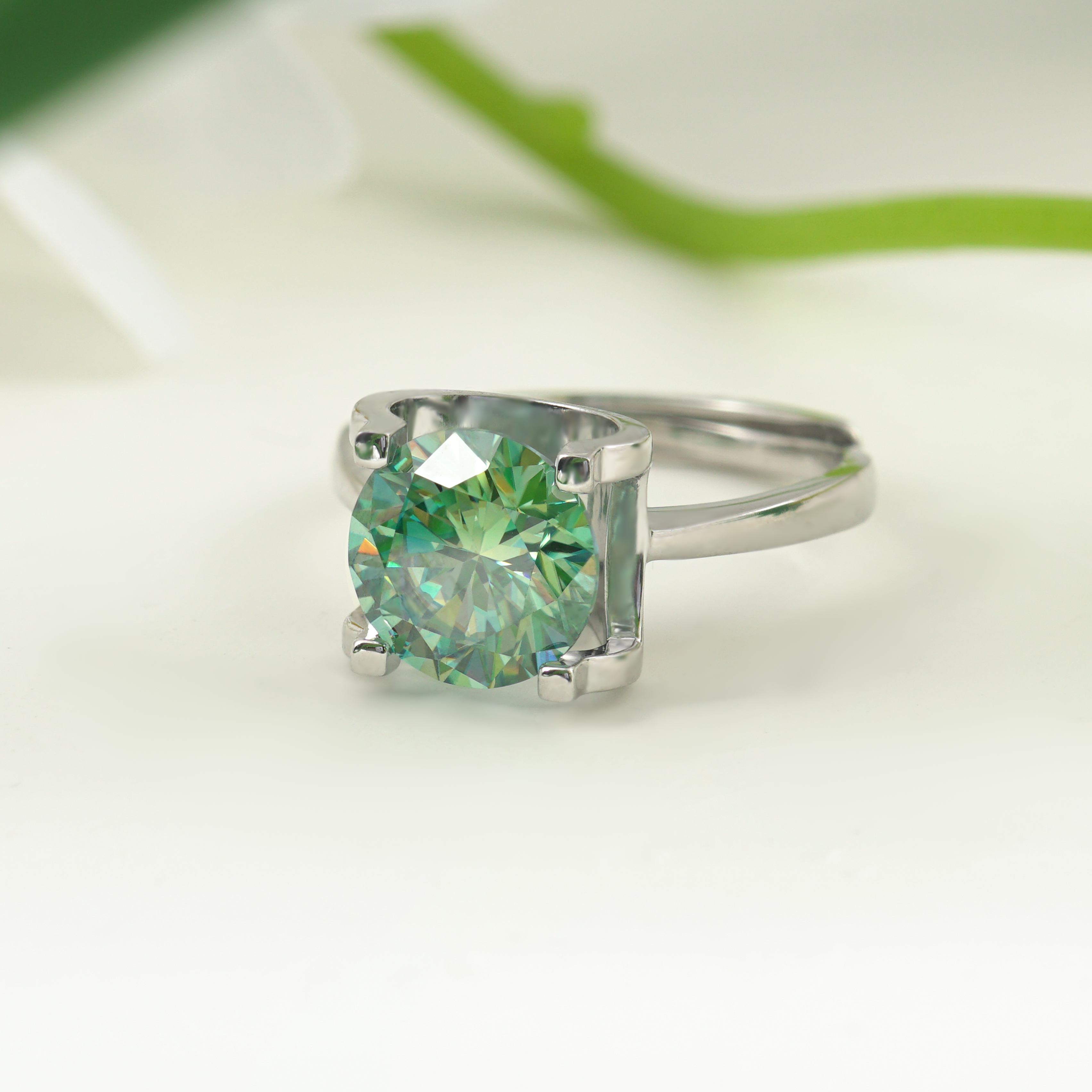 2-3ct Round Synthetic Moissanite Ring S925