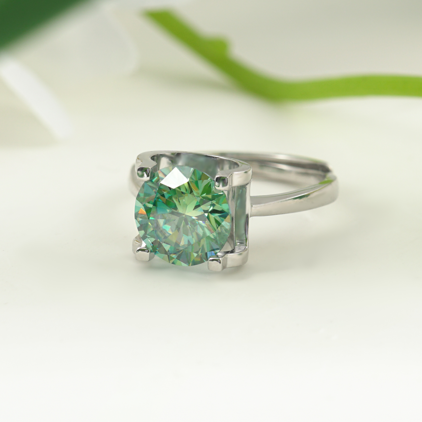 2-3ct Round Synthetic Moissanite Ring S925