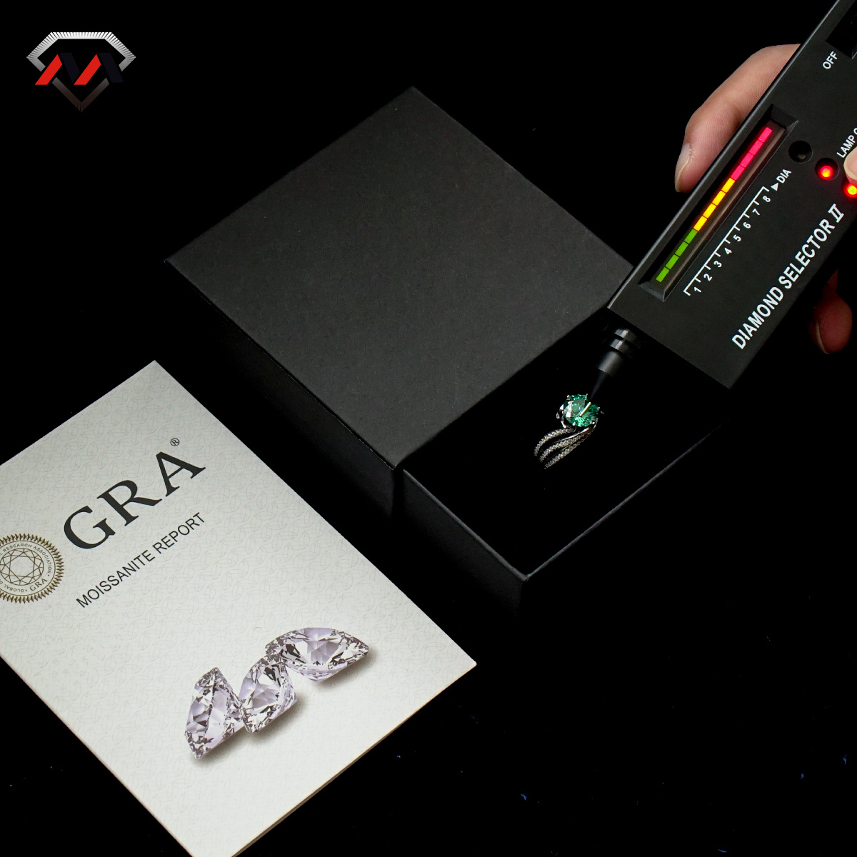 3ct Hundreds Faces Cut Synthetic Moissanite Layered Band Ring In 925 Sterling Silver