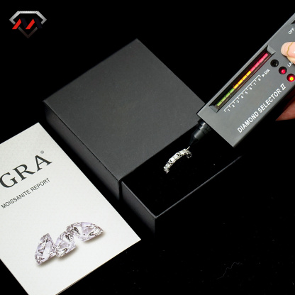 S925 VVS Synthetic Moissanite Hip Hop Cross Eternity Ring Wedding Anniversary Gift for Men Women