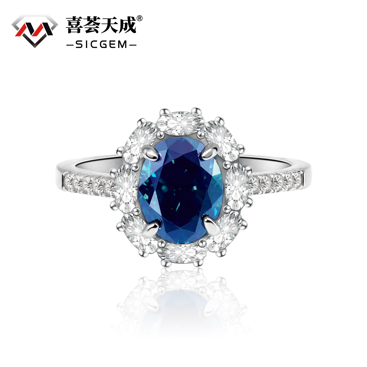 2ct Oval Synthetic Moissanite Vintage Ring In 925 Sterling Silver