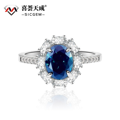 2ct Oval Synthetic Moissanite Vintage Ring In 925 Sterling Silver