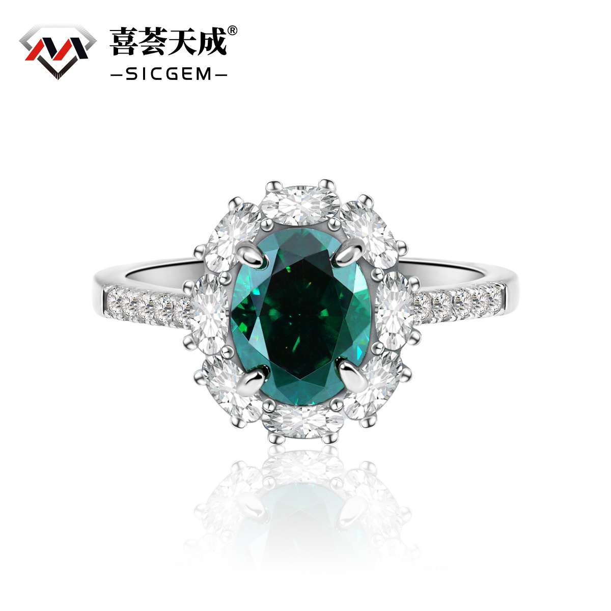 2ct Oval Synthetic Moissanite Vintage Ring In 925 Sterling Silver