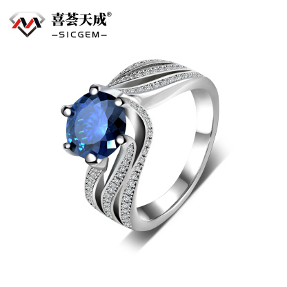 3ct Hundreds Faces Cut Synthetic Moissanite Layered Band Ring In 925 Sterling Silver