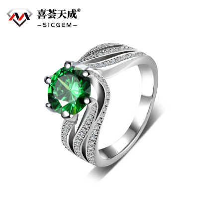 3ct Hundreds Faces Cut Synthetic Moissanite Layered Band Ring In 925 Sterling Silver