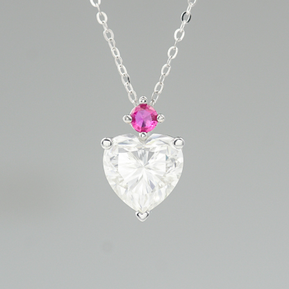 4ct VVS Synthetic Moissanite Pendant Necklace S925