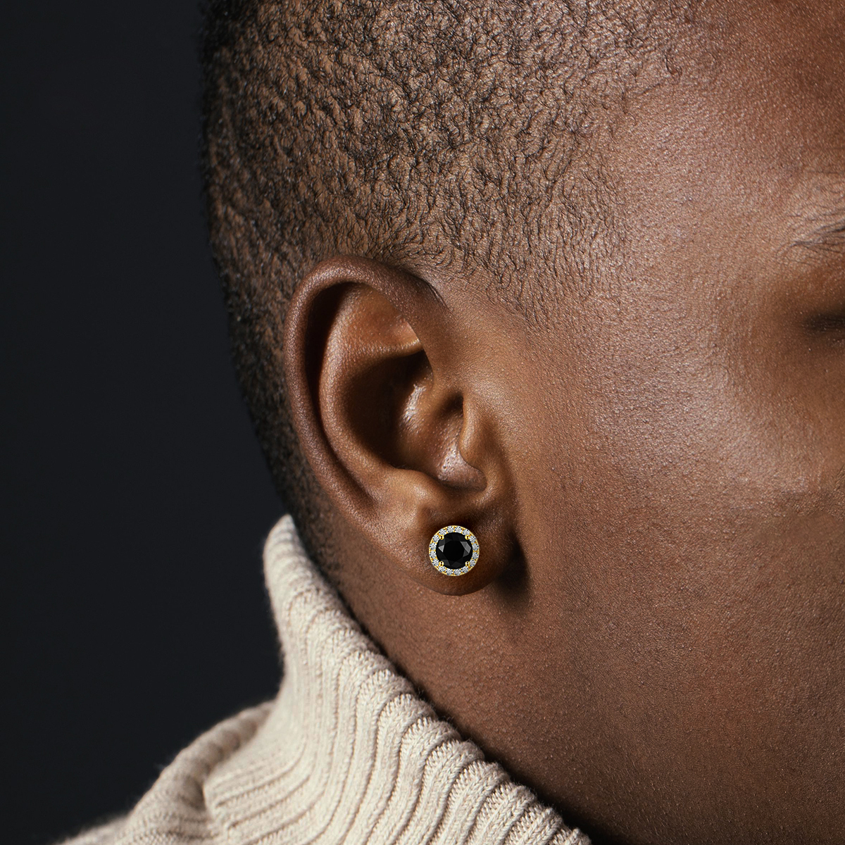 ICEBURST  Halo Spark Stud Earrings 925S & VVS Moissanite