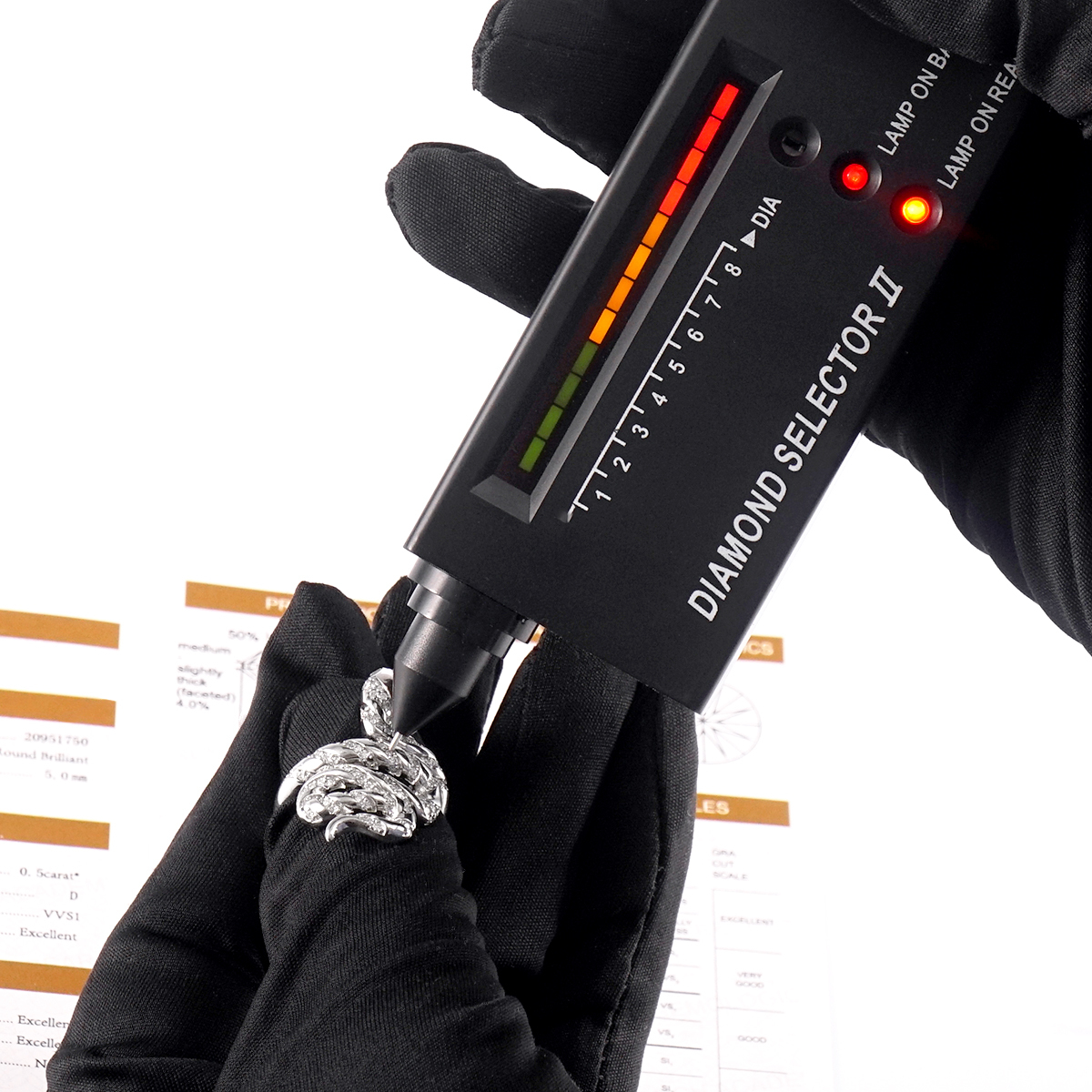 Serpentine Snaked Unisex Ring Moissanite & S925