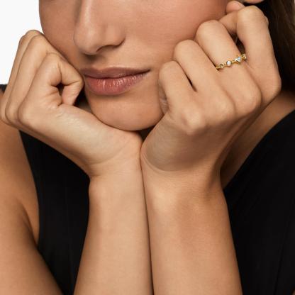 Vintage Cable Band Ring Bezel Synthetic Moissanite Ring Jewelry S925