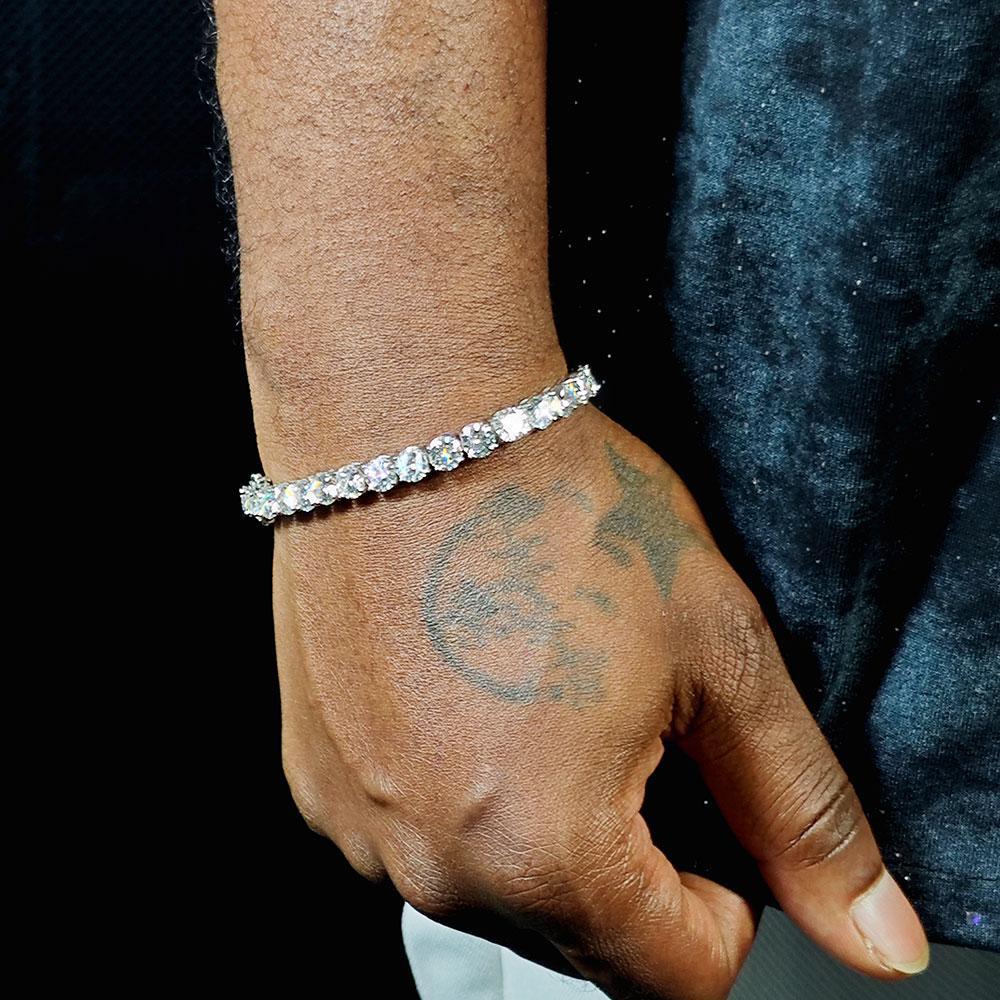 3MM-6.5MM Synthetic Moissanite Tennis Bracelet S925