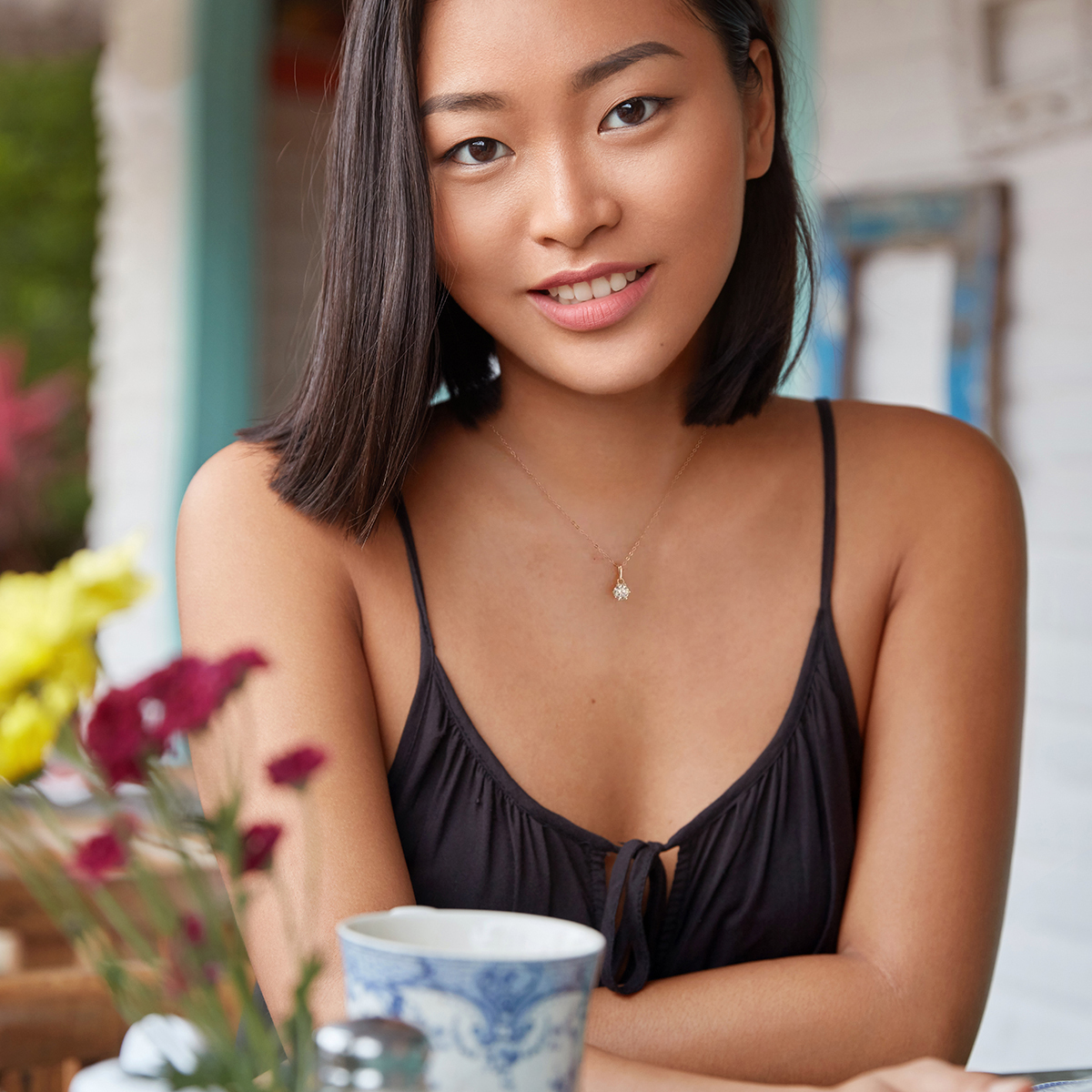 S925 1-2CT SYNTHETIC MOISSANITE SIX-PRONG PENDANT CHAIN GIFT