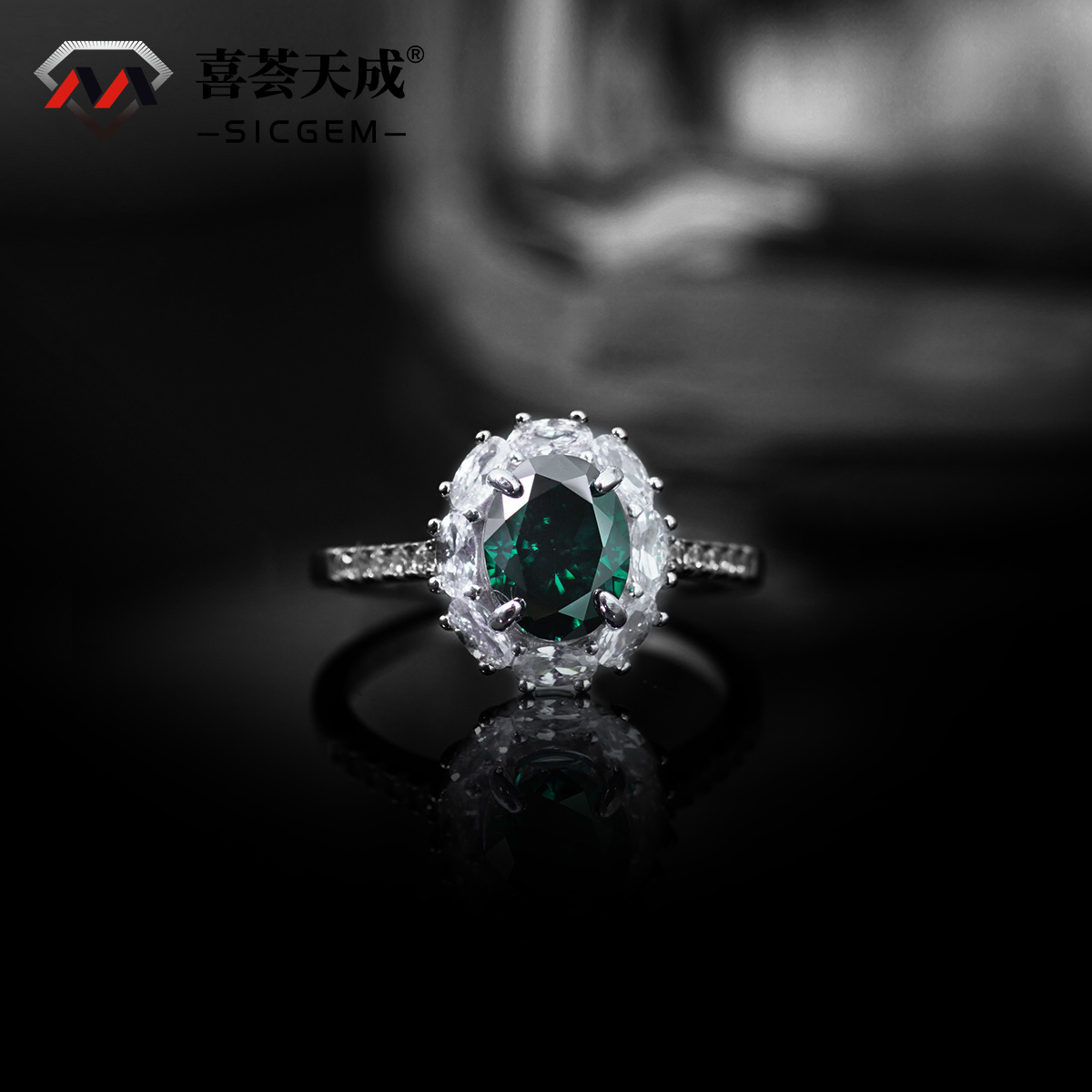 2ct Oval Synthetic Moissanite Vintage Ring In 925 Sterling Silver