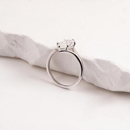 2ct Cathedral Split Shank Solitaire Marquise Engagement Ring Band Synthetic Moissanite Ring Jewelry S925