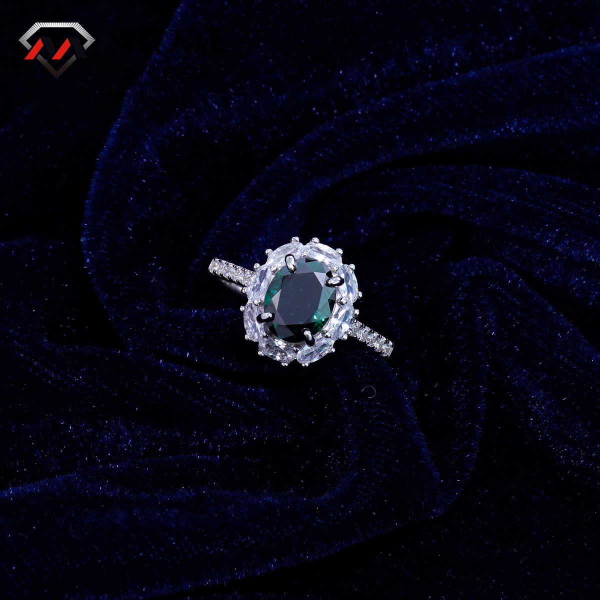 2ct Oval Synthetic Moissanite Vintage Ring In 925 Sterling Silver