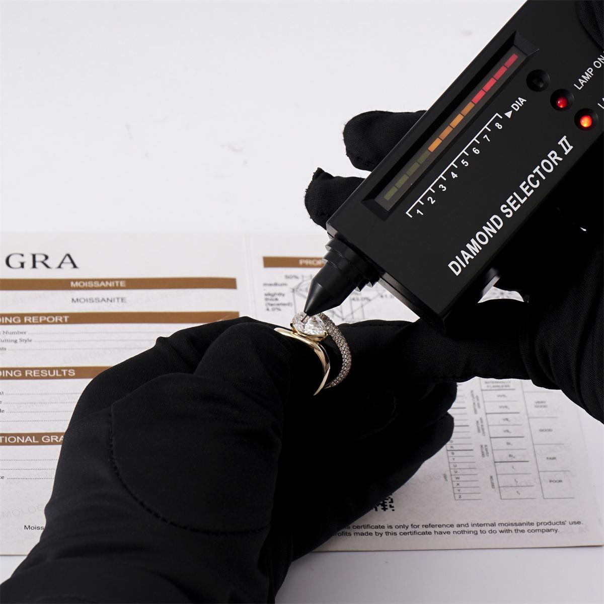 Delzzad Stacking Bling Pear Wave Ring Synthetic Moissanite S925 Eternity Stacking Set Engagement Wedding Ring Band Set Jewelry