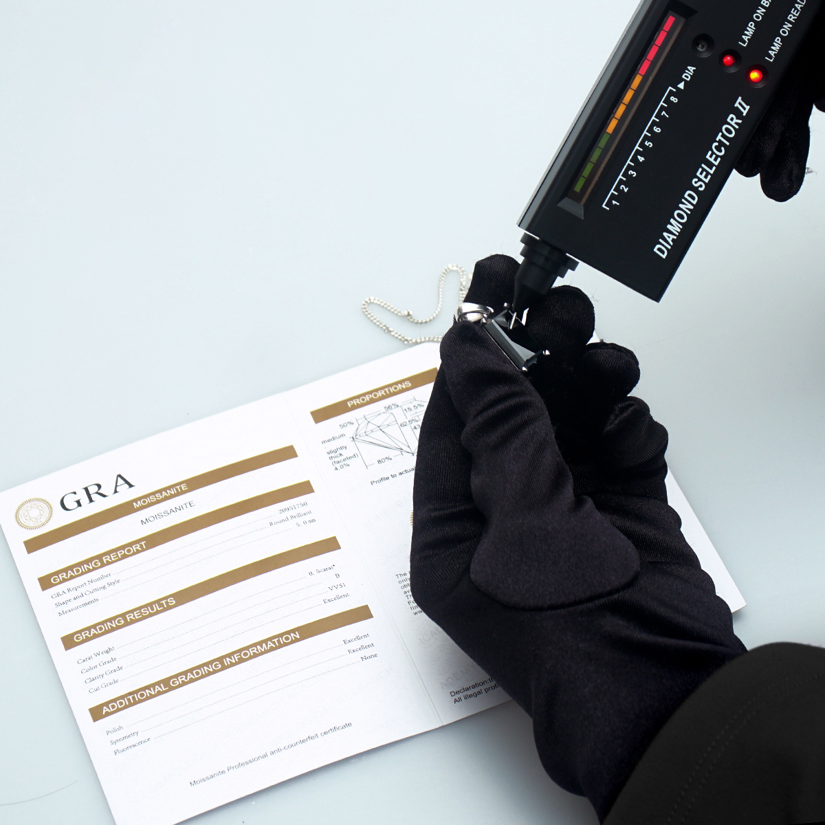 S925 15ct Black Synthetic Moissanite Pendant Necklace Perfect St Mother's Day Gift for Him