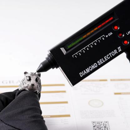 1.8ct Shadow Panthera Ring VVS Synthetic Moissanite Ring Jewelry Copper Band Unisex Hip Hop Ring Band