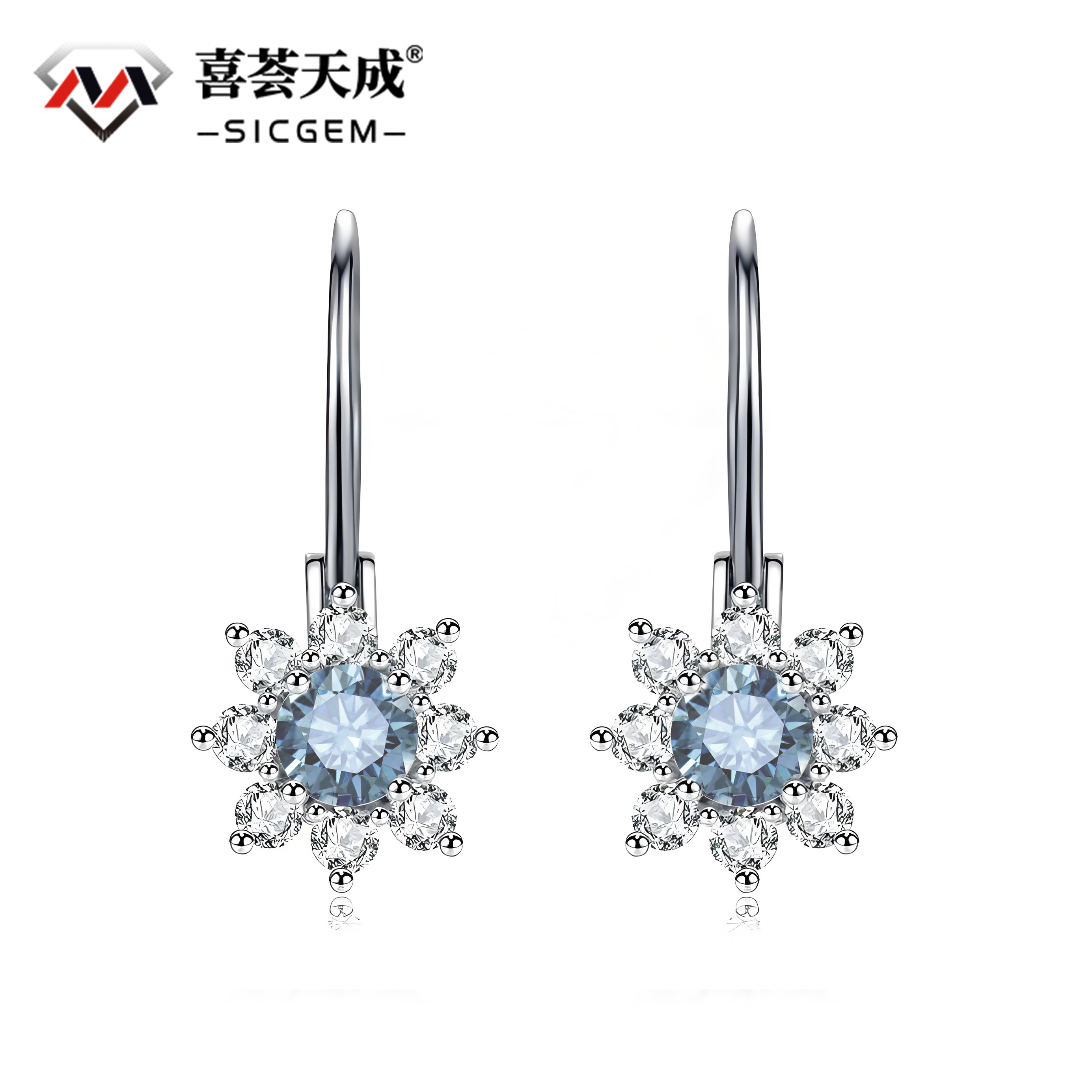 VVS Synthetic Moissanite Earrings S925