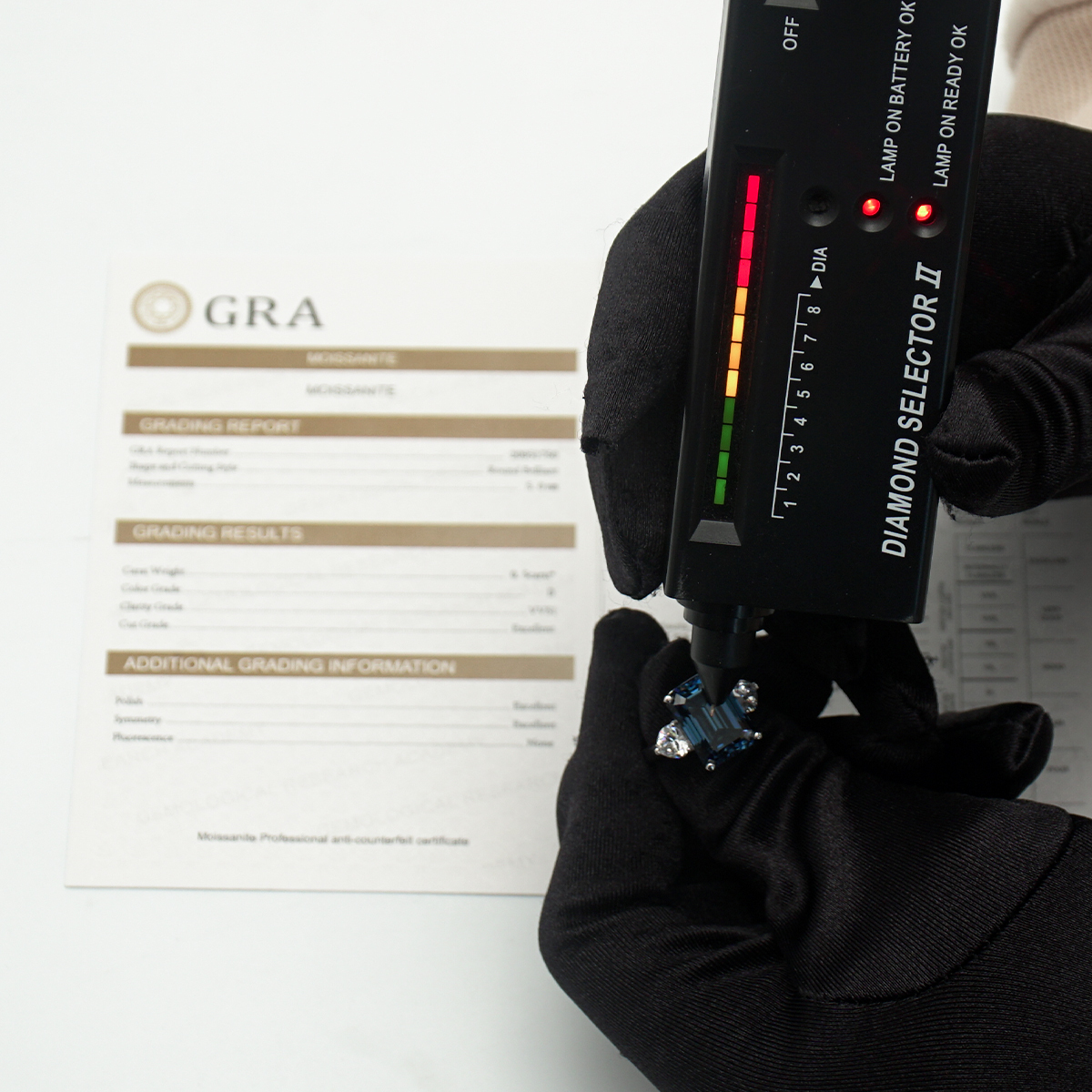 10ct Octagon Synthetic Moissanite Three Stones Ring In 925 Sterling Silver