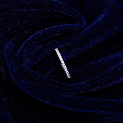 0.2ct S925 Round Synthetic Moissanite Wedding Bridal Set Band