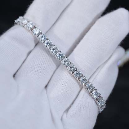 Moissanite Tennis Bracelet 5.5ct-30ct Sterling Silver & VVS Moissanite