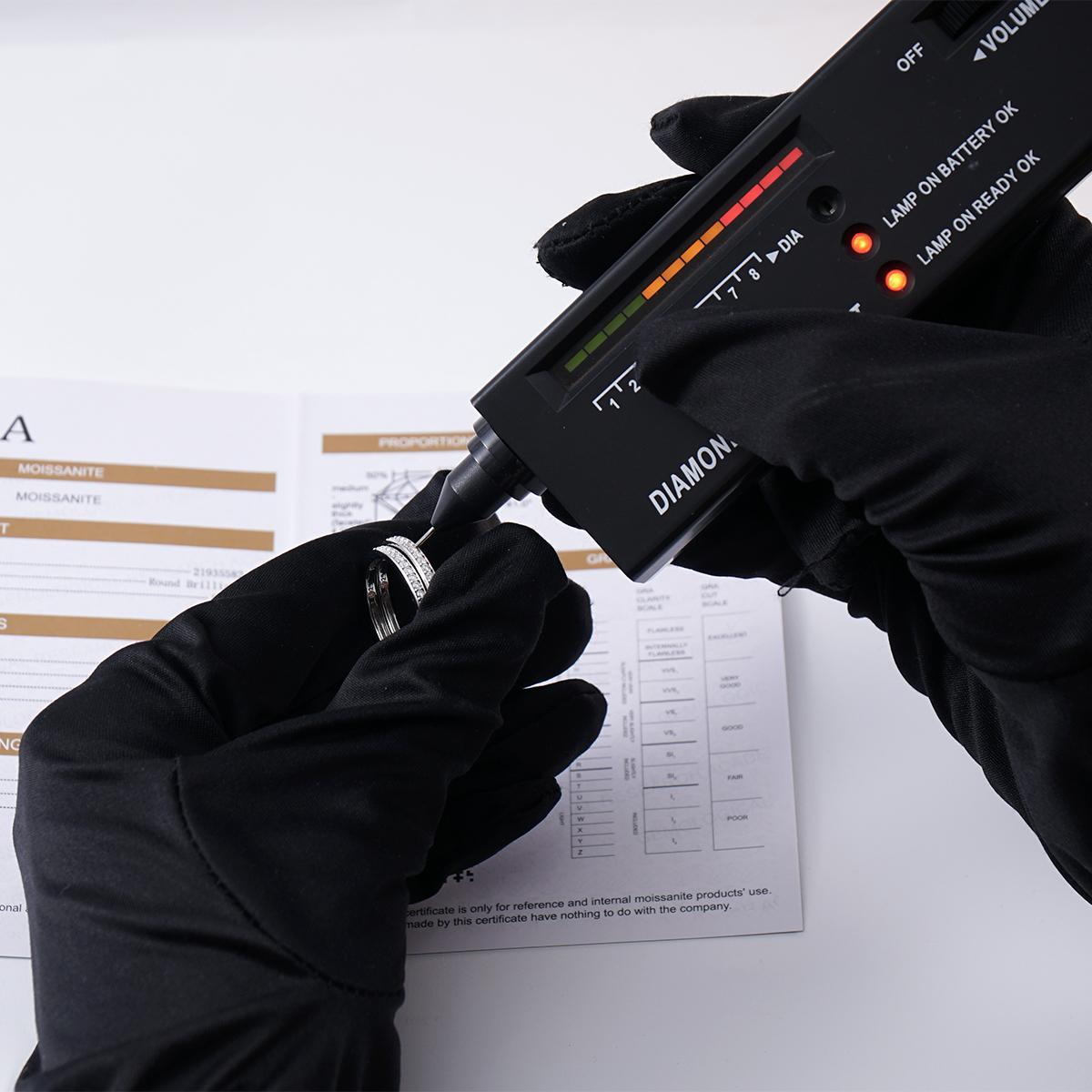 Bling Hoop Earrings Unisex Earrings S925 VVS Synthetic Moissanite