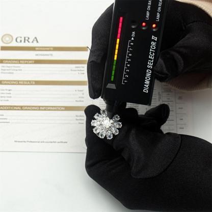 3.5ct Cushion Synthetic Moissanite 24.5mm Cocktail Ring In 925 Sterling Silver