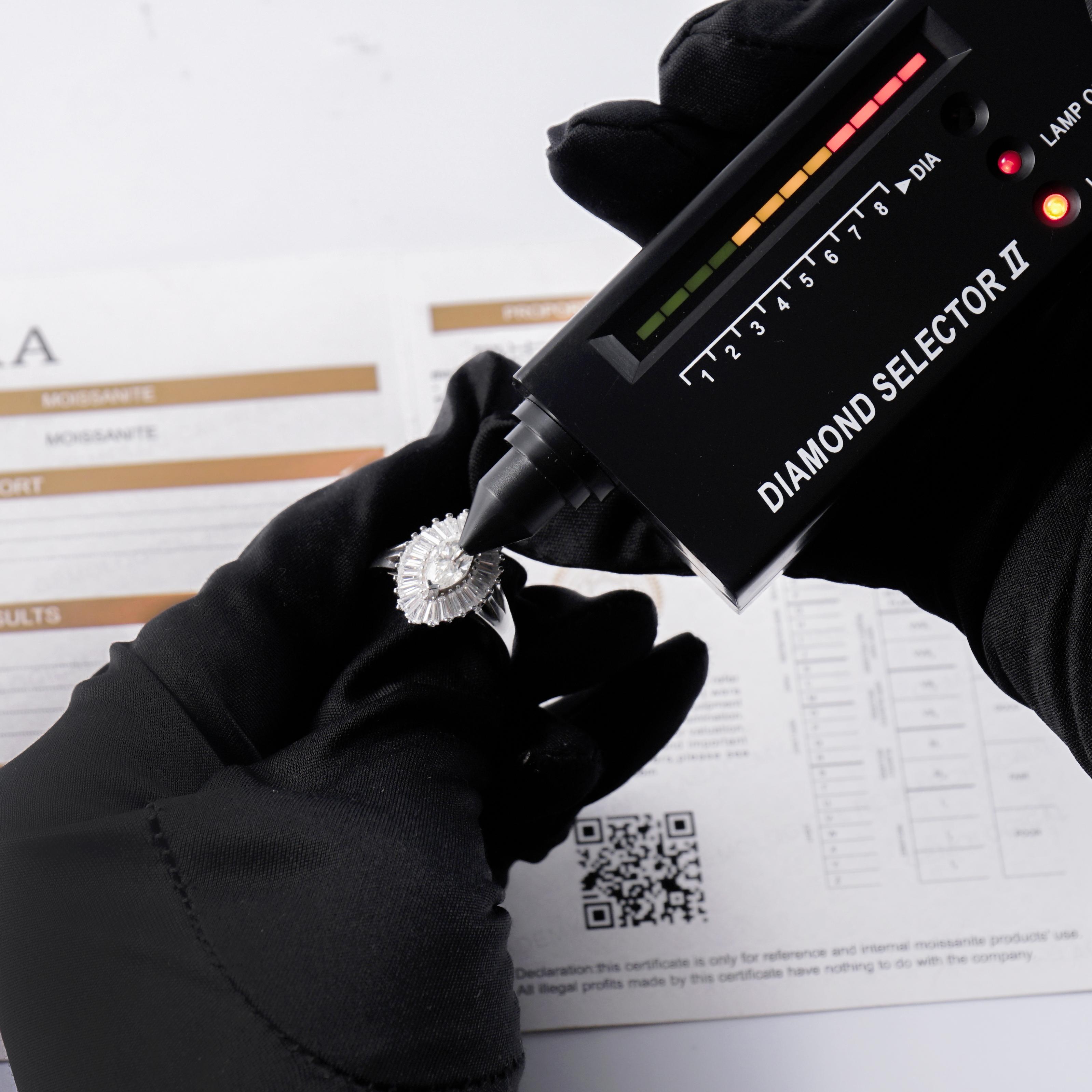 1ct Marquise Synthetic Moissanite Fashion Ring In 925 Sterling Silver Ring Band Jewelry Perfect Birthday Engagement Wedding Anniversary Gift