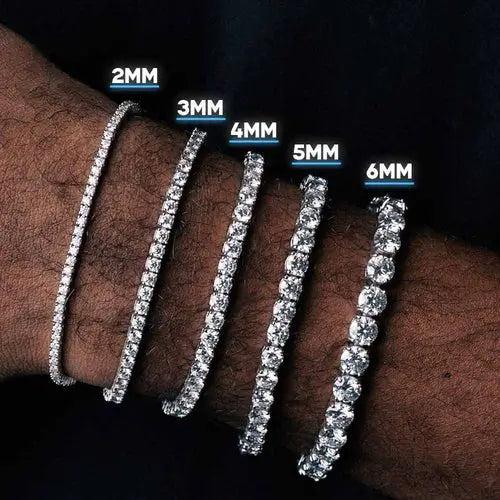 3MM-6.5MM Synthetic Moissanite Tennis Bracelet S925