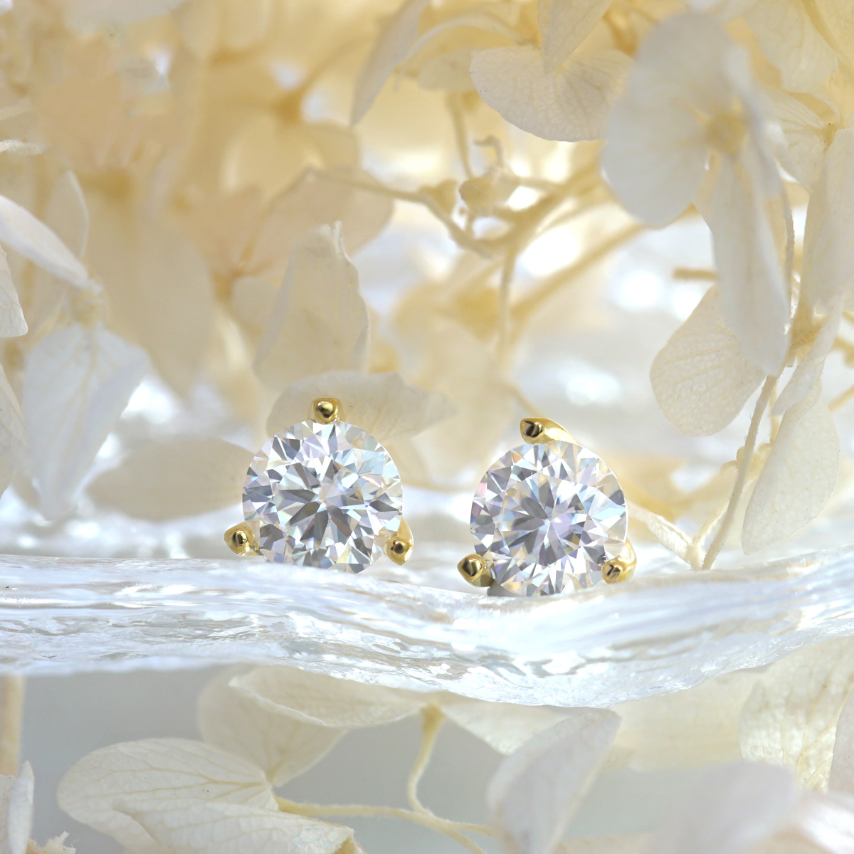Solitaire Earrings