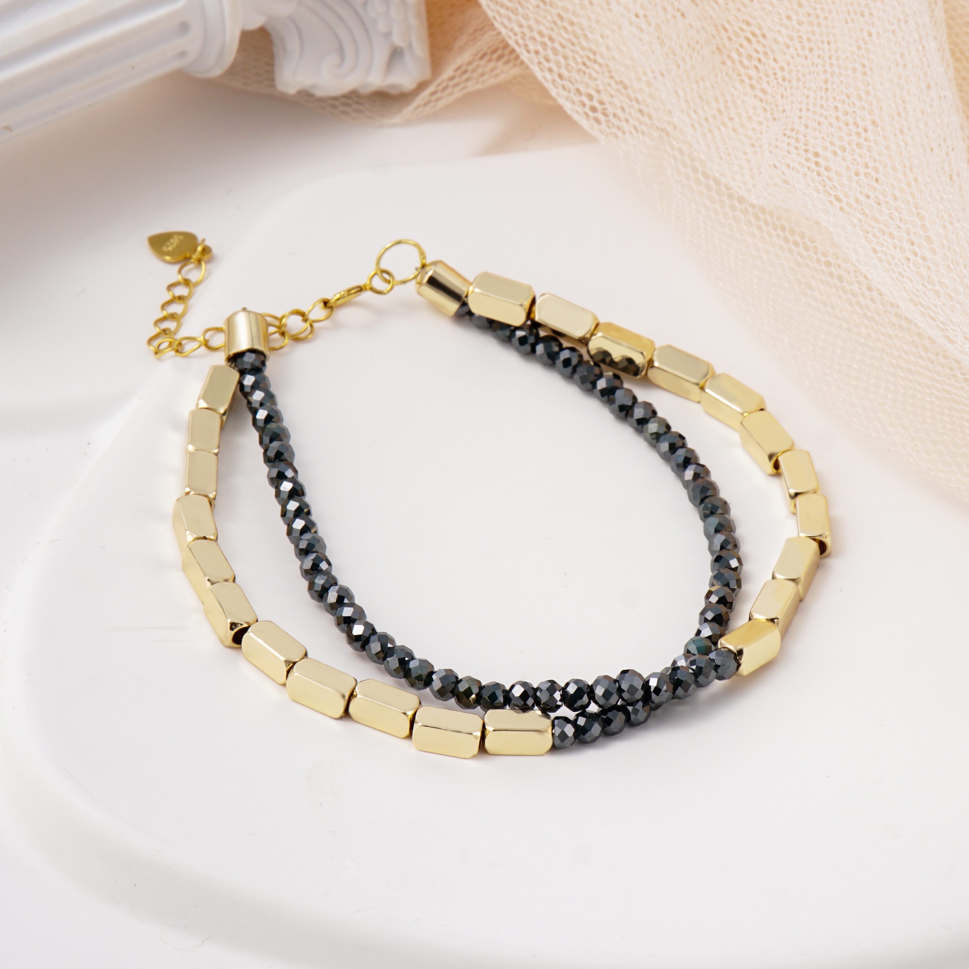 Round Brilliant Cut Synthetic Moissanite Rhombus Bracelet S925