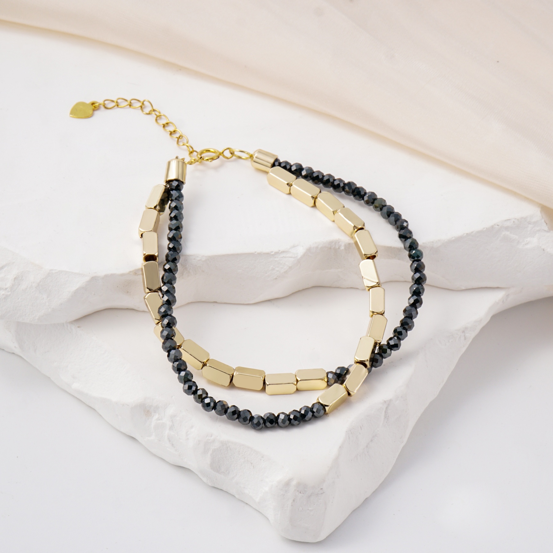 Round Brilliant Cut Synthetic Moissanite Rhombus Bracelet S925