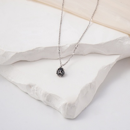 Unique Global Synthetic Moissanite Pendant Necklace Chain S925