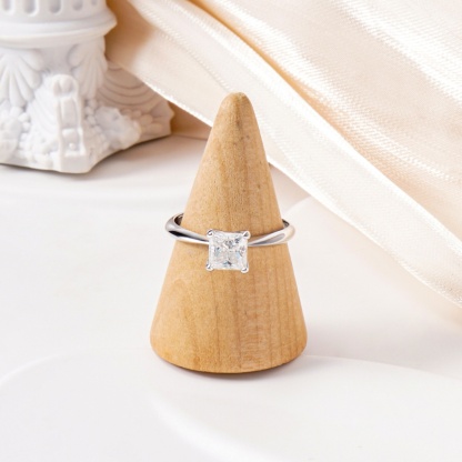 1ct Princess Synthetic Moissanite Ring S925