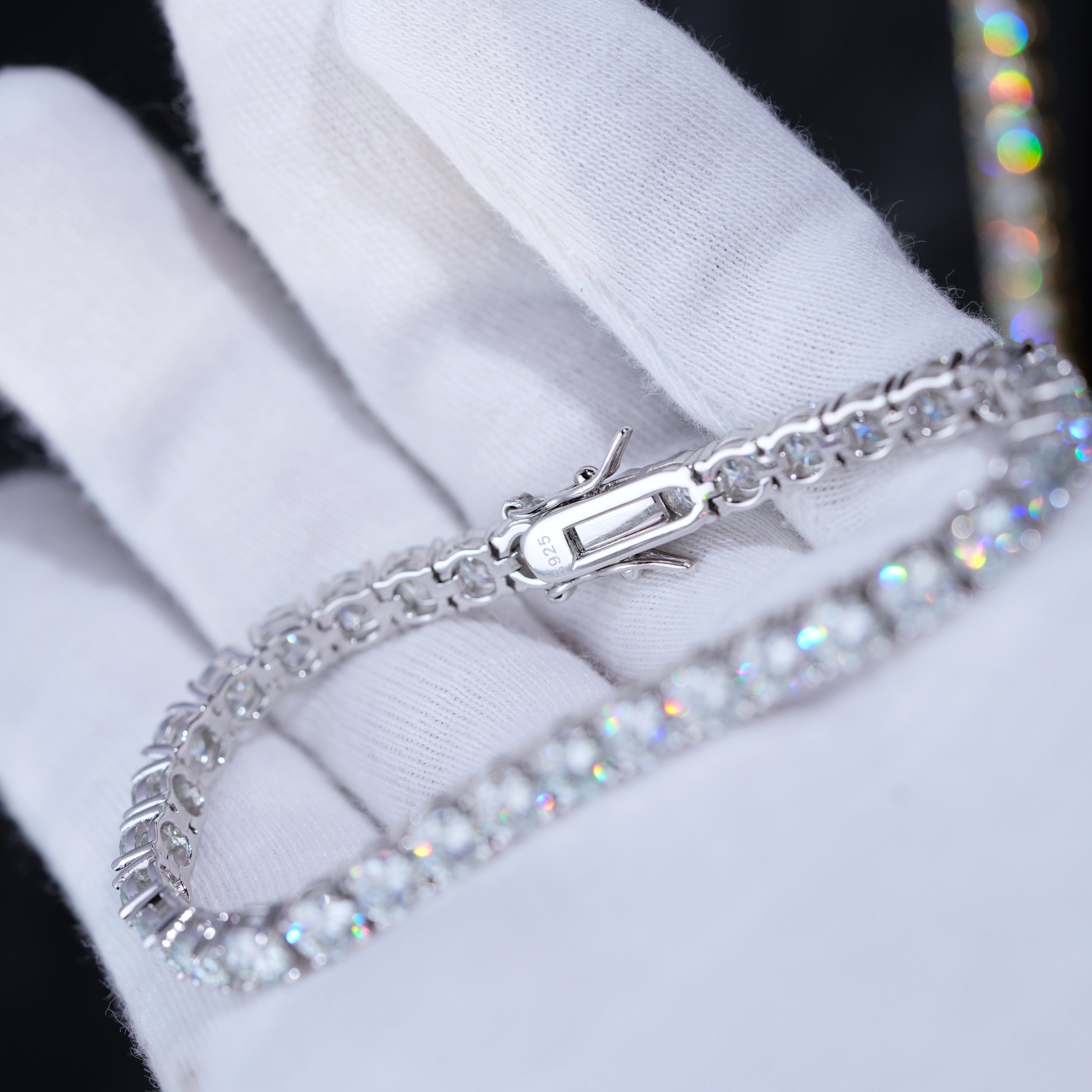 Moissanite Tennis Bracelet 5.5ct-30ct Sterling Silver & VVS Moissanite