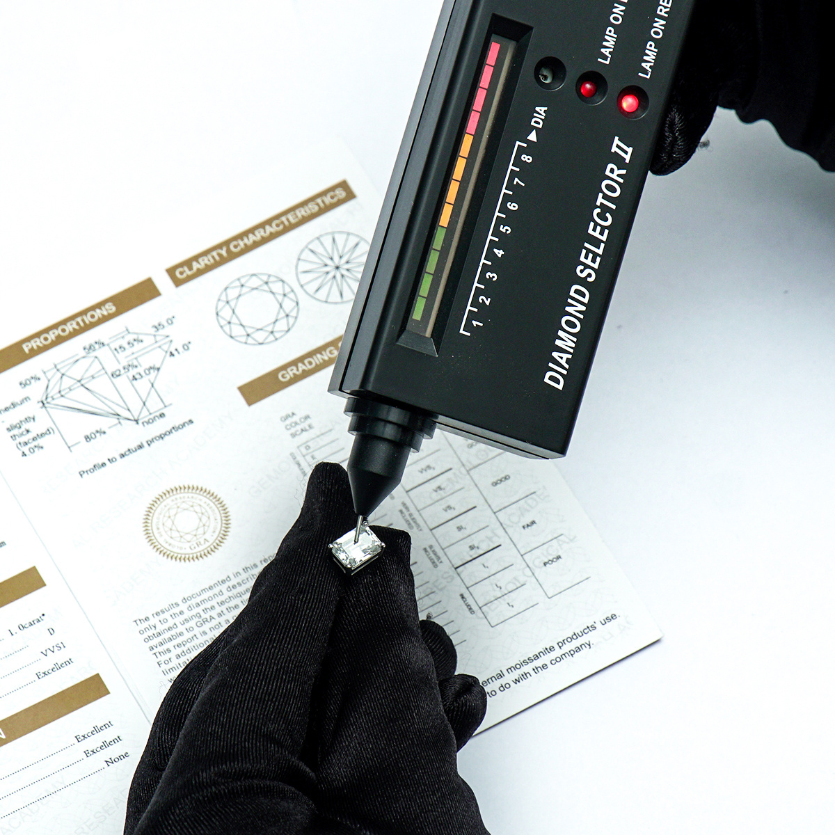 S925 Step Cut Synthetic Moissanite Stud Earrings Gift For Men Women