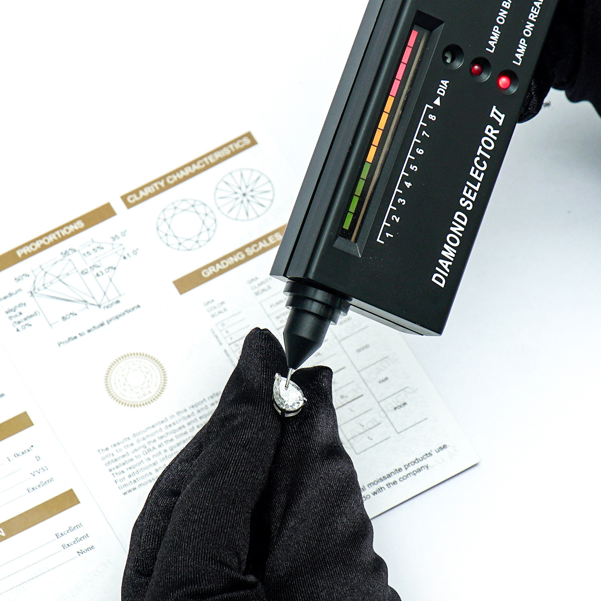 S925 Pear Cut Synthetic Moissanite Prong Stud Earrings For Men Women