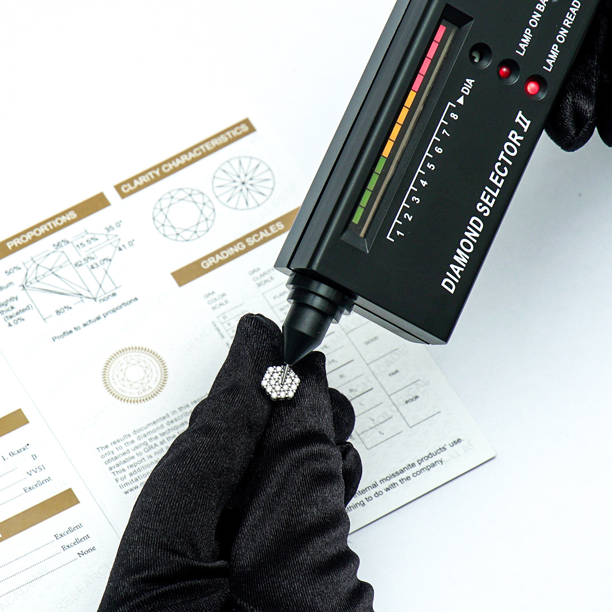 Iced Round Synthetic Moissanite Stud Earrings For Men Women Gift