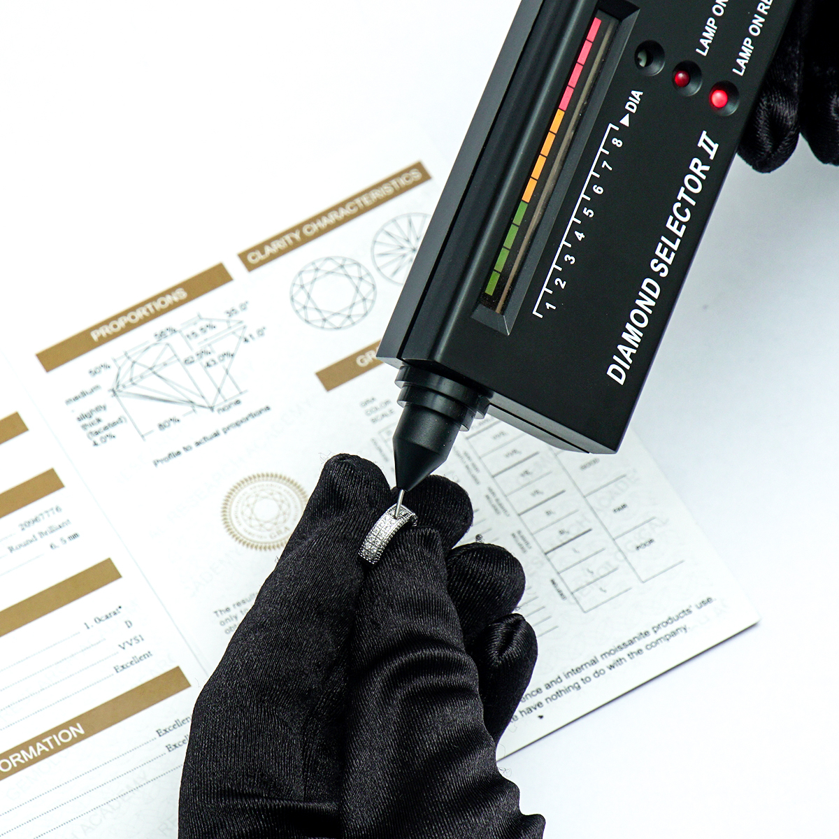 S925 Round VVS Synthetic Moissanite Iced Hoop Earring Birthday Mother's Day Gifts for Men Women