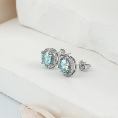 VVS Synthetic Moissanite Earrings S925 1ct*2