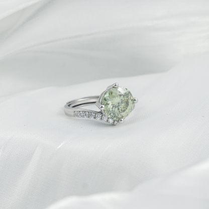 3ct Round Synthetic Moissanite Ring S925