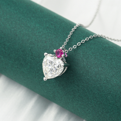 4ct VVS Synthetic Moissanite Pendant Necklace S925