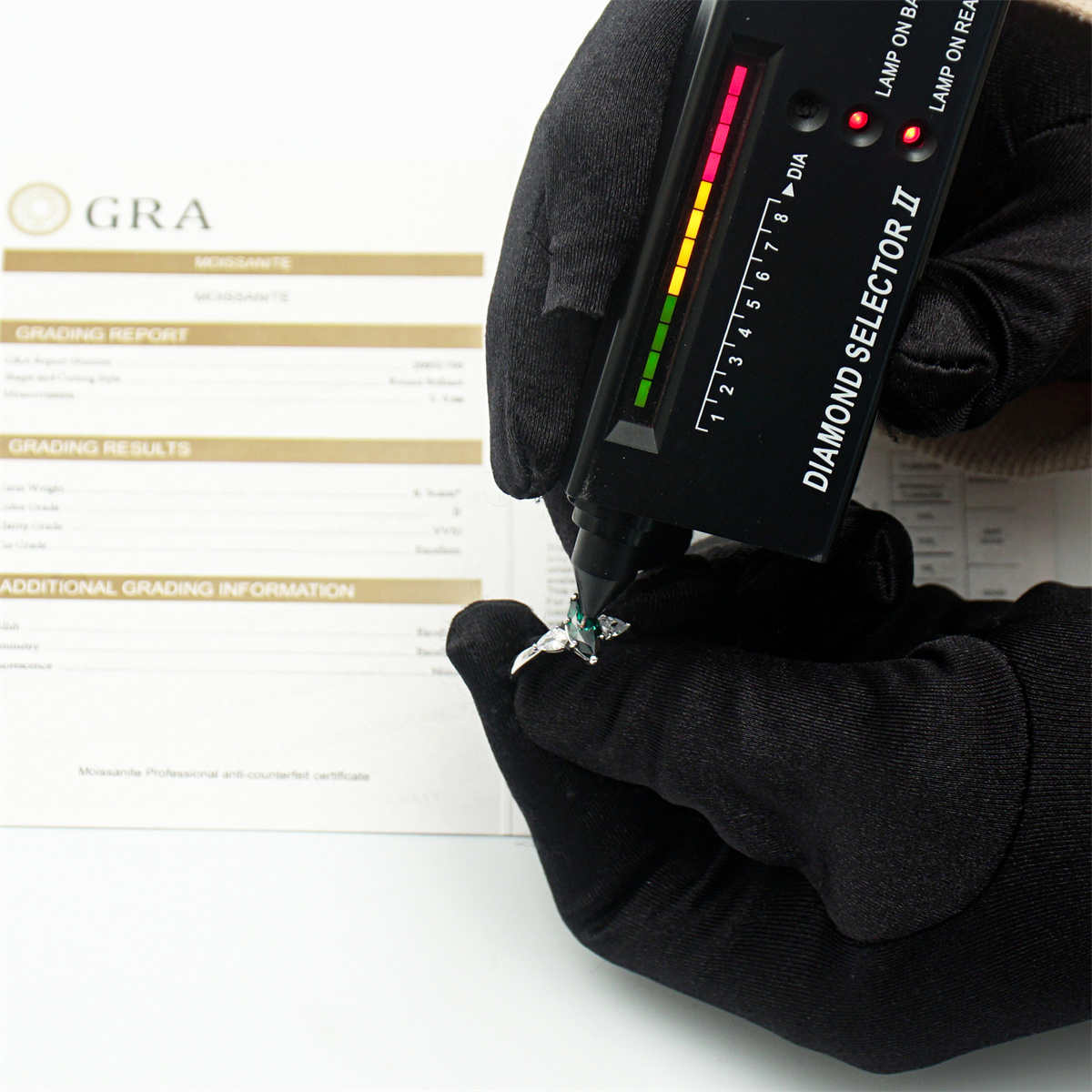 1ct Marquise Synthetic Moissanite Three Stones Ring In 925 Sterling Silver