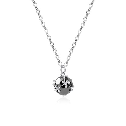 Unique Global Synthetic Moissanite Pendant Necklace Chain S925