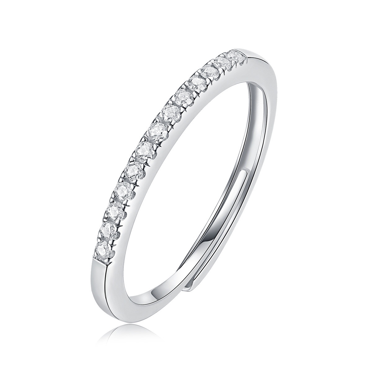 0.2ct Round Synthetic Moissanite Ring S925