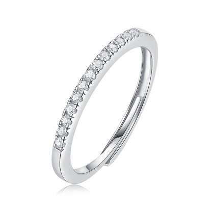 0.2ct Round Synthetic Moissanite Ring S925